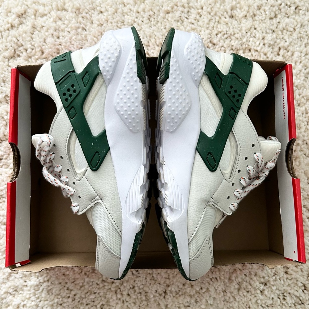 nike air huarache gs green orange - Picture 7 of 8